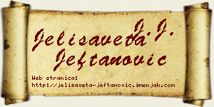 Jelisaveta Jeftanović vizit kartica